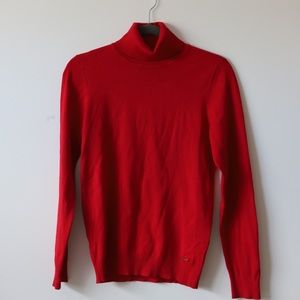 Calvin Klein Turtleneck Knit Red Sweater